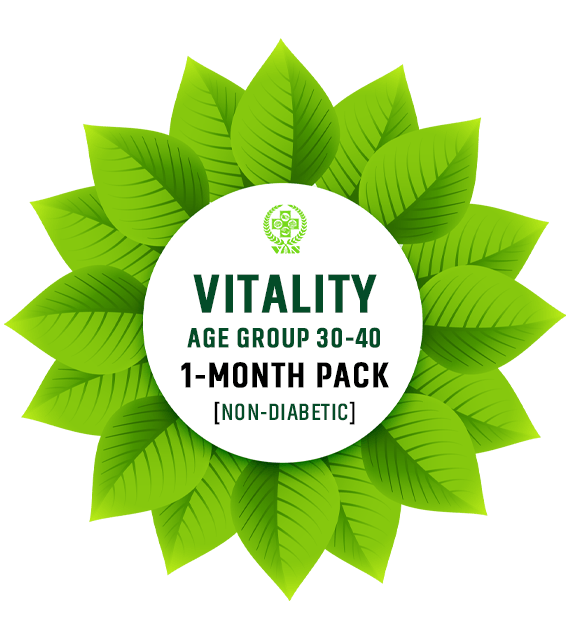 Vitality (Age Group 30-40) 1 month pack for non diabetic patient