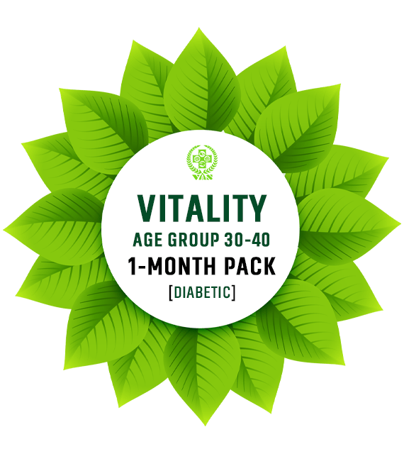 Vitality (Age Group 30-40) 1 month pack for Diabetic Patients